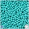 BeadTin Light Turquoise Opaque 4mm Faceted Round Plastic Craft Beads (1350pcs)